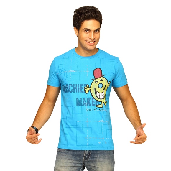 The Mischief Maker Tee | Parallel Men\'s Mischief Maker Blue T-shirt